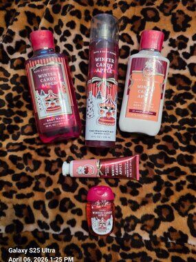 Bath & Body Works Winter Candy Apple 5 Piece Set